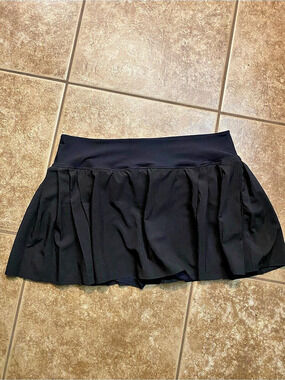 StretchTech Pleated Black Skirt Size 2X